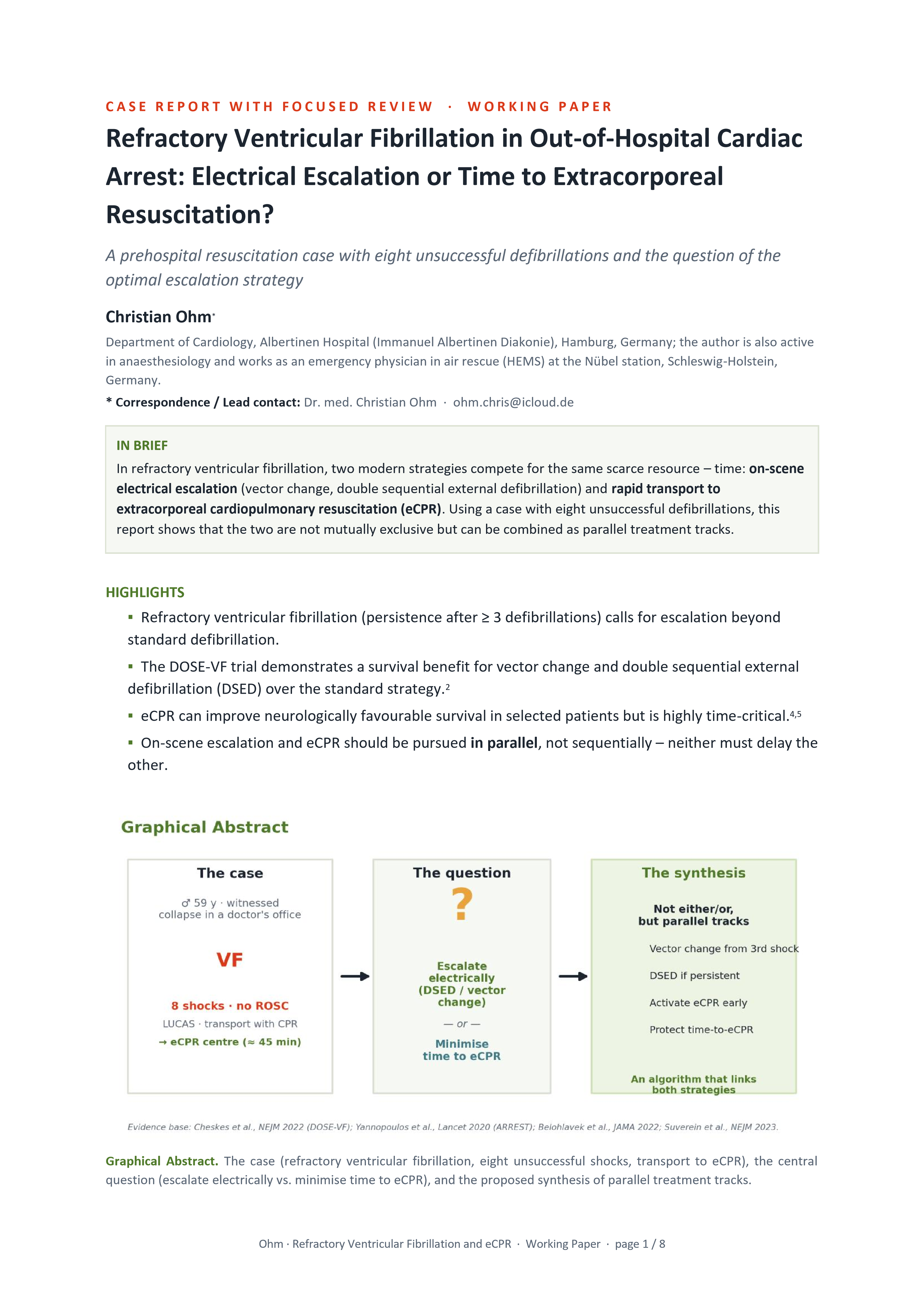 Ohm 2026 – Refractory Ventricular Fibrillation and eCPR